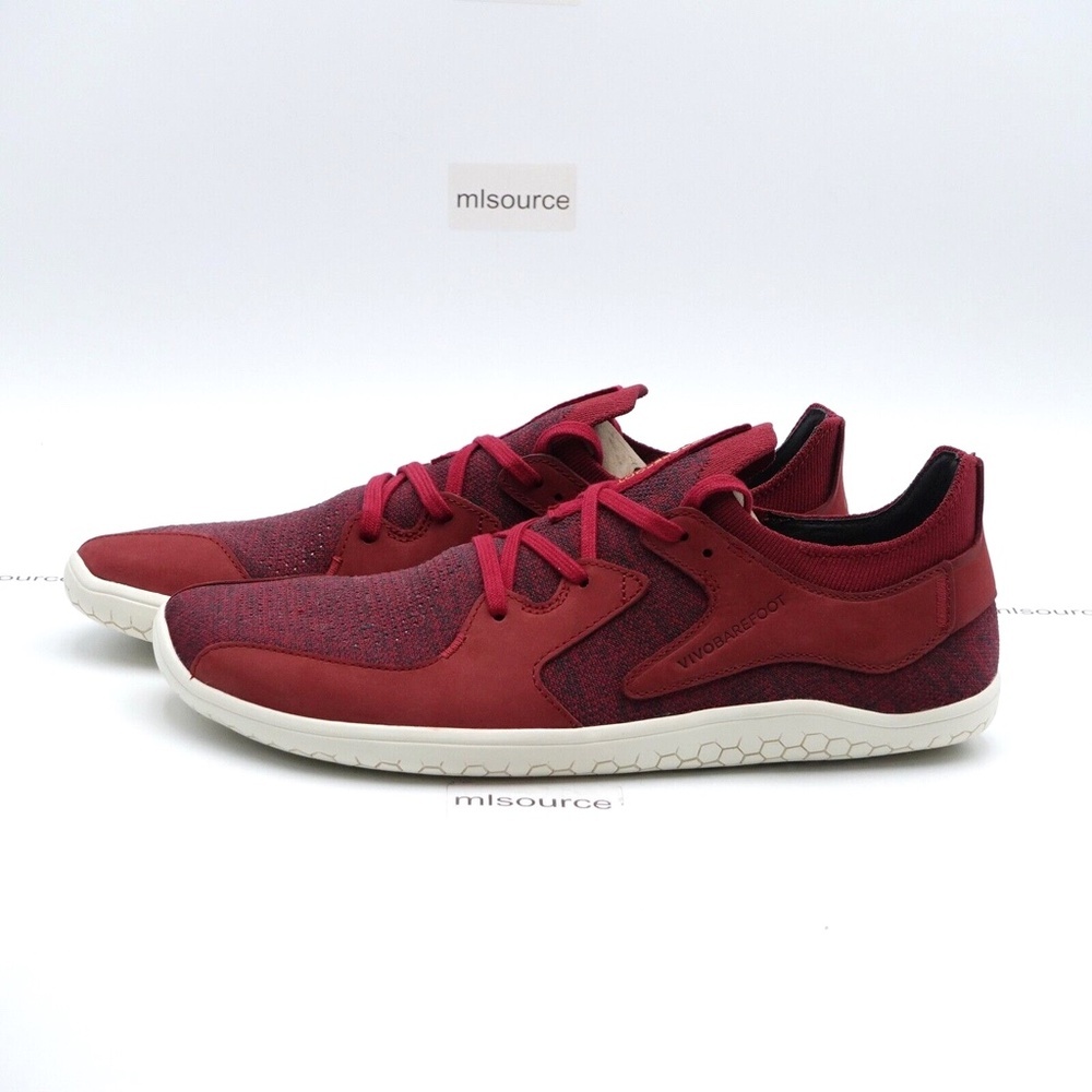 NEW Vivobarefoot Primus Asana II Leather Barefoot Shoes 309312-04 Burgundy